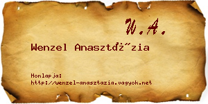 Wenzel Anasztázia névjegykártya